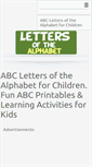 Mobile Screenshot of lettersofthealphabet.com